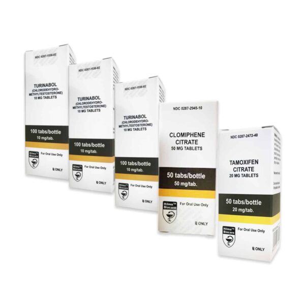 حزمة بناء العضلات الخالية من الدهون المستوى الثاني (عن طريق الفم) تورينابول + علاج ما بعد الدورة (8 أسابيع) هيلما