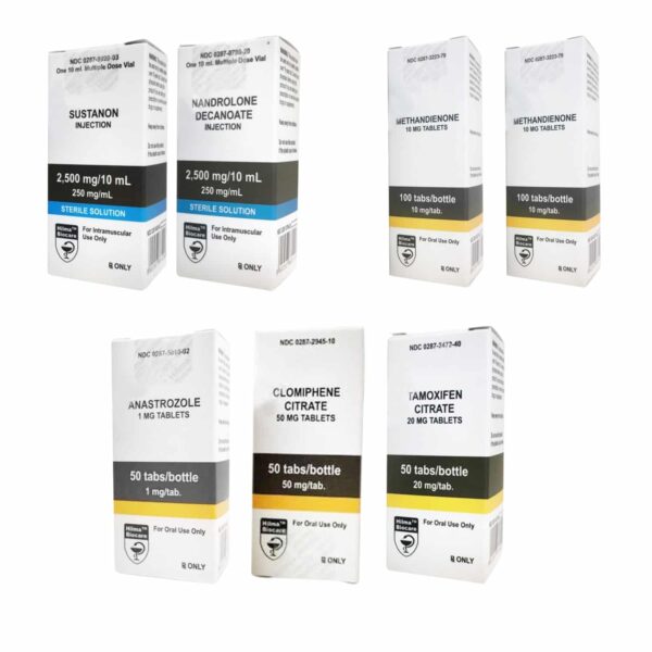 مجموعة زيادة الكتلة العضلية (حقن) سوستانون + ديكا + ديانابول (8 أسابيع) هيلما