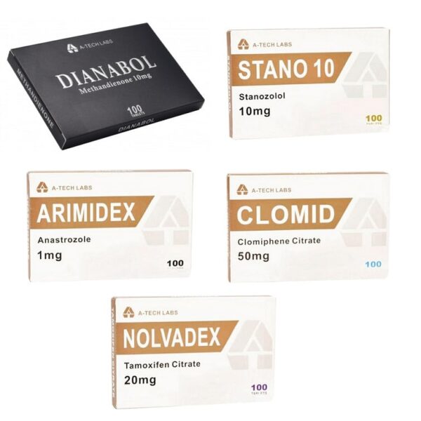 مجموعة بناء العضلات الخالية من الدهون، ستيرويدات فموية، ديانابول، وينسترول، 4 أسابيع، مختبرات تيك 1