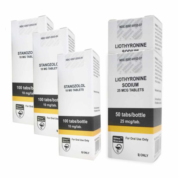 هيلما ستانوزولول + تي 3 سيتوميل عبوة جافة من الستيرويدات الفموية (8 أسابيع)