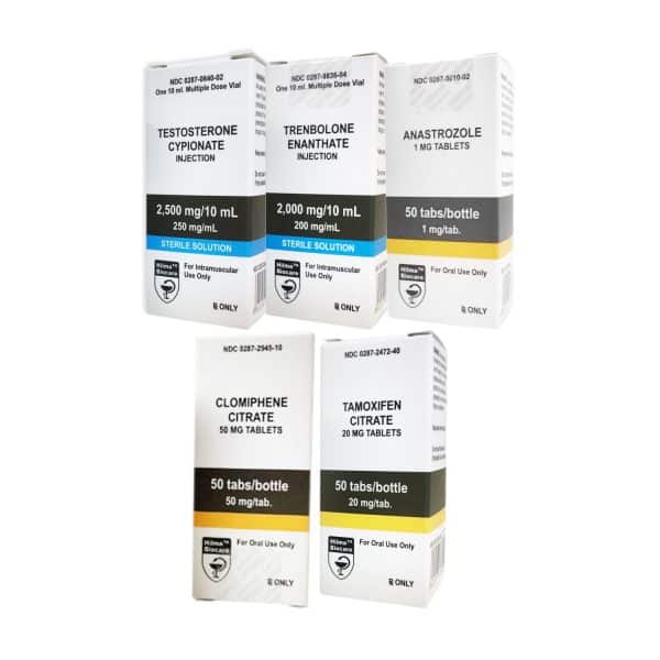 PACK PRISE DE MASSE SÈCHE Testostérone Cypionate+ Trenbolone Enanthate (10 Semaines) Hilma