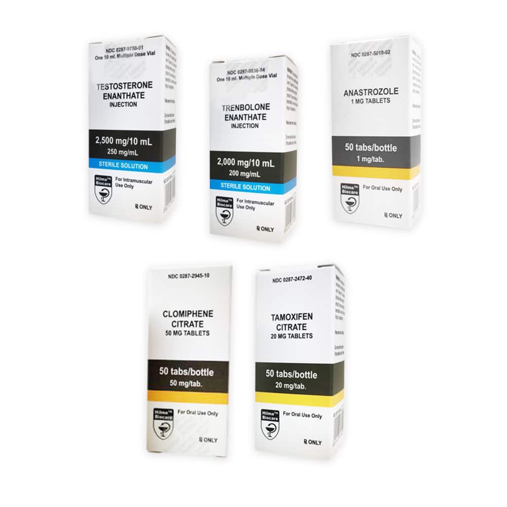 مجموعة هيلما لزيادة الكتلة العضلية: إينانثات التستوستيرون + إينانثات ترينبولون (10 أسابيع)