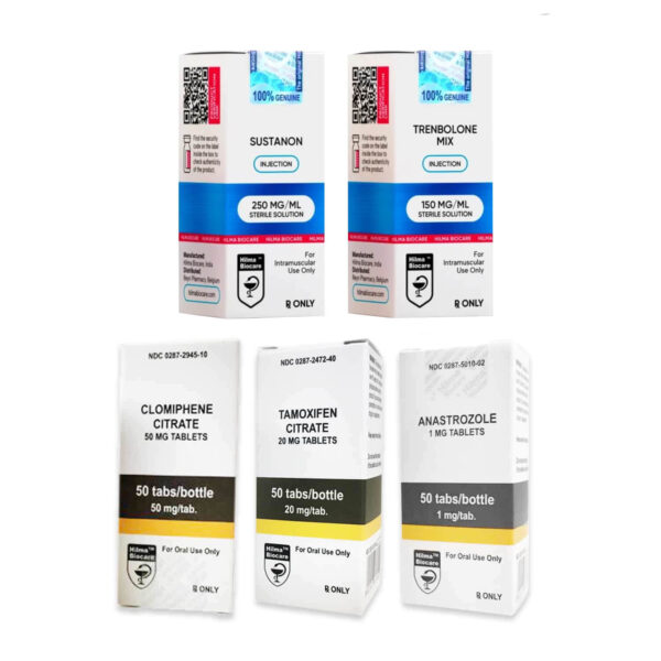 المستوى الأول (حقن) مجموعة زيادة الكتلة العضلية الخالية من الدهون من هيلما سوستانون + تري ترين (10 أسابيع)