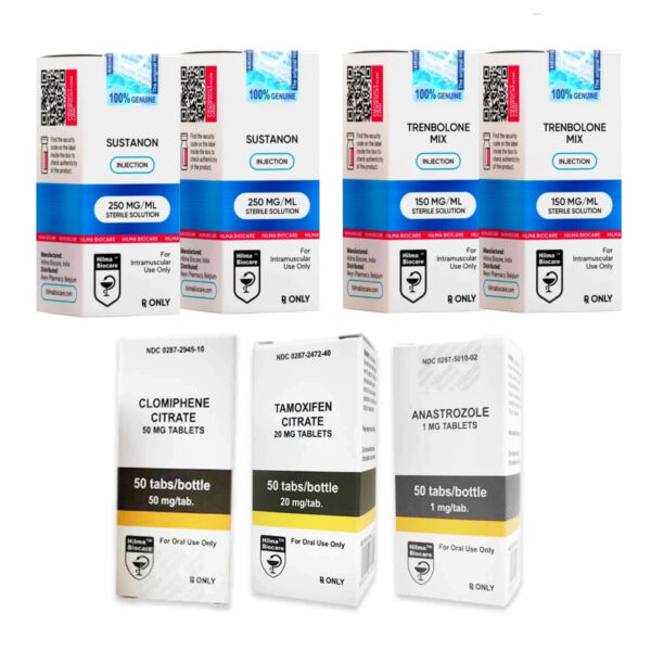 مجموعة زيادة الكتلة العضلية الخالية من الدهون من المستوى الثاني (حقن) هيلما سوستانون + تري ترين (10 أسابيع)