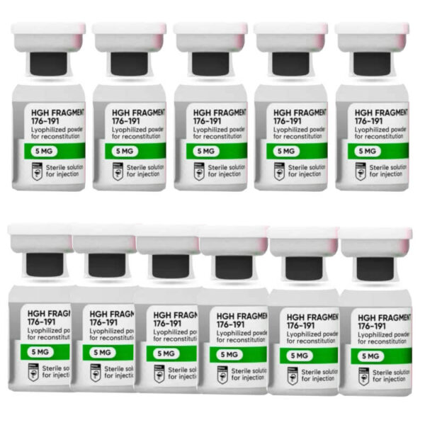 مجموعة ببتيدات HGH Frag 176-191 لفقدان الوزن للمبتدئين (12 أسبوعًا) من إنتاج شركة هيلما بيوكير