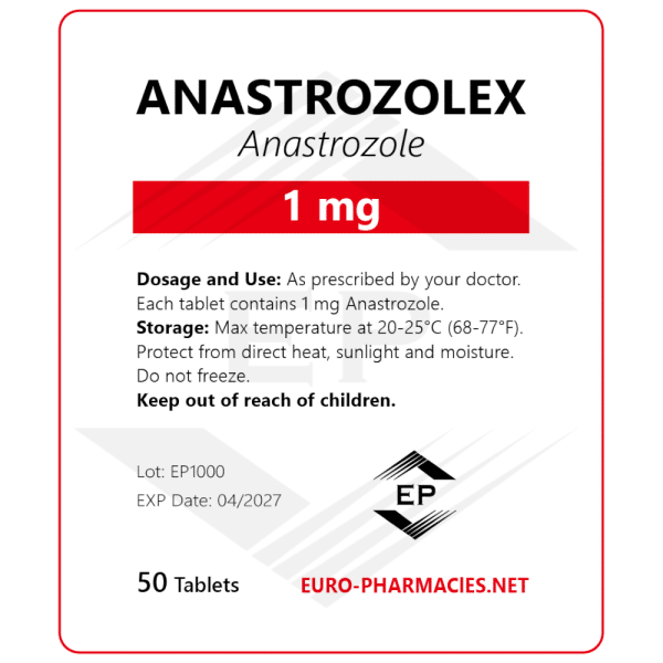 Anastrozolex (Arimidex) 1mg/tabs 50 tabs - Baggies - Euro Pharmacies