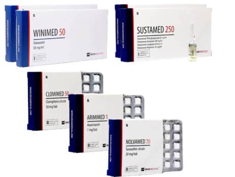 ٦ عبوات لزيادة الكتلة العضلية الخالية من الدهون من المستوى الثاني، حقن سوستانون ستانوزولول، ٨ أسابيع، ديوس ميديكال ٤٦٣×٣٤٨