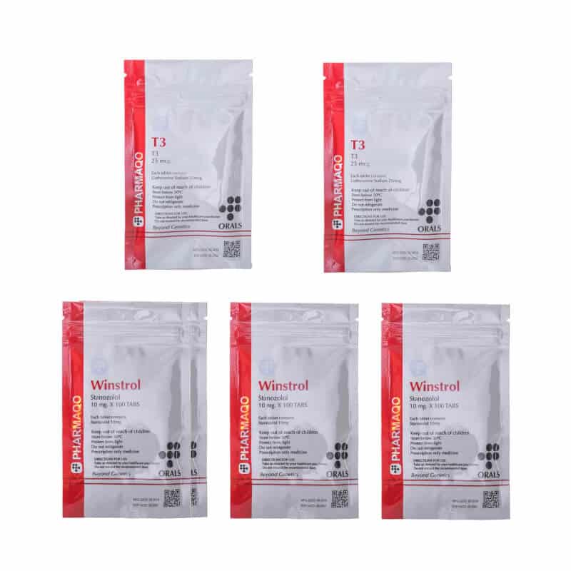 Pack sèche Stanozolol T3 Cytomel Stéroides oraux (8 Semaines) Pharmaqo Labs