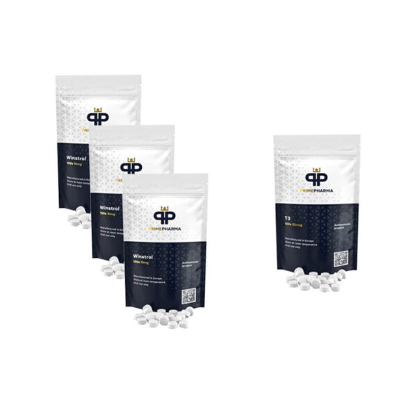 ستانوزولول + سيتوميل، عبوة جافة من الستيرويدات الفموية T3 (8 أسابيع) - برايم فارما