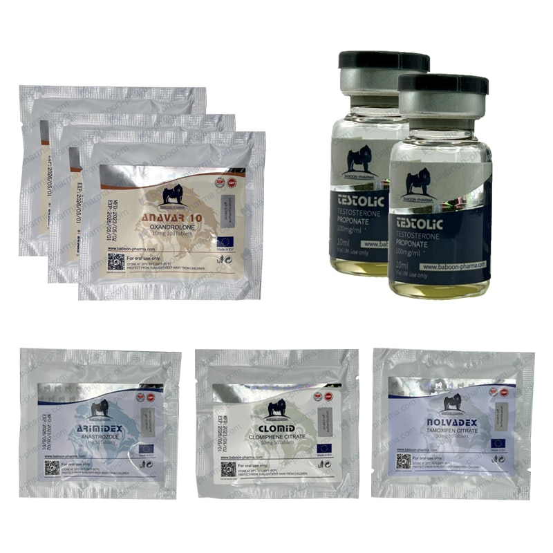 قوة العبوة PTO Anavar Test P 6 أسابيع Baboon Pharma