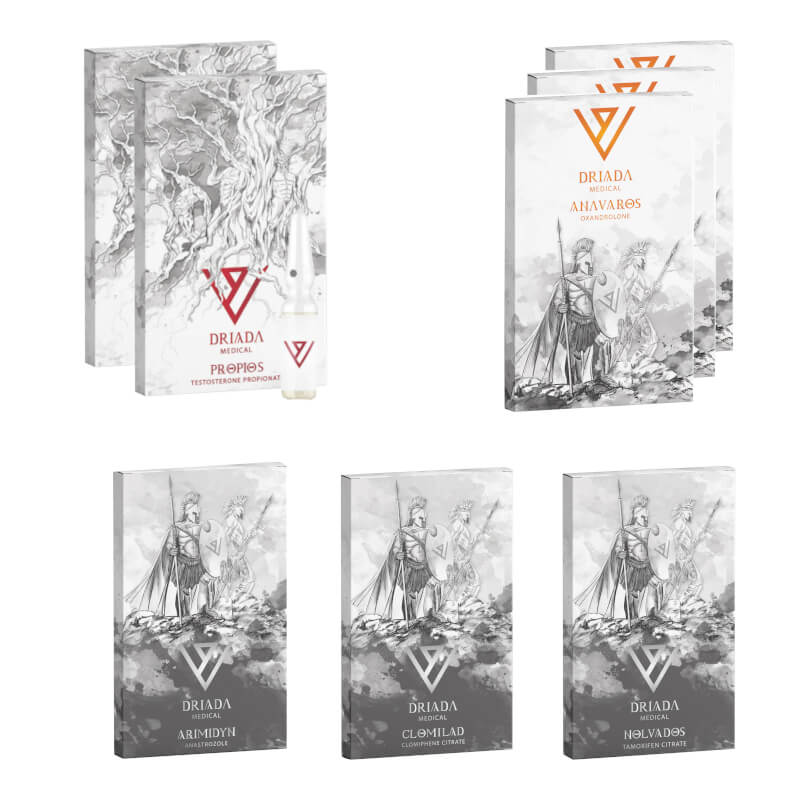 عبوة تقوية أنافار تيست بي لمدة 6 أسابيع، ستيرويدات دريادا الطبية الفموية