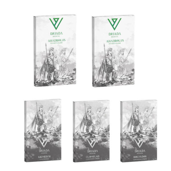 مجموعة زيادة الكتلة العضلية: أنادرول أوكسي ميثولون، ستيرويد فموي (4 أسابيع) من دريادا ميديكال