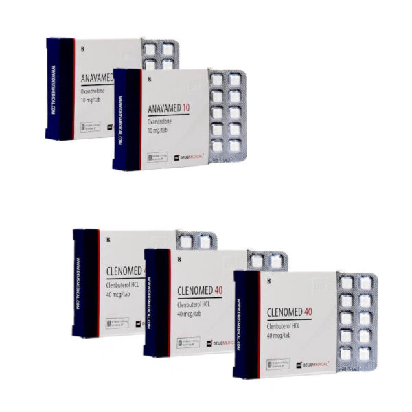 مجموعة متقدمة لإنقاص الوزن للنساء، أنافار كلينبوتيرول، 8 أسابيع، ديوس