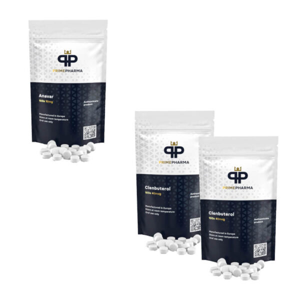 مجموعة متطورة لإنقاص الوزن للنساء: أنافار كلينبوتيرول 8 أسابيع من برايم فارما