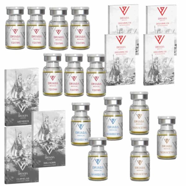 حزمة زيادة الكتلة القصوى TEST E DECA TREN A DIANABOL 16 أسبوعًا من DRIADA