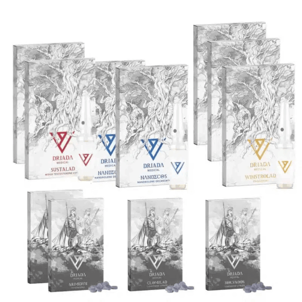 مجموعة زيادة الوزن الجاف (حقن) سوستانون + ديكا + وينسترول (8 أسابيع) دريادا ميديكال