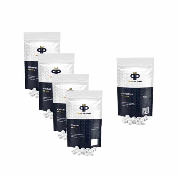 مجموعة تمارين لشد الجسم تكفي لمدة 10 أسابيع، تحتوي على كلينبوتيرول ووينسترول من برايم فارما