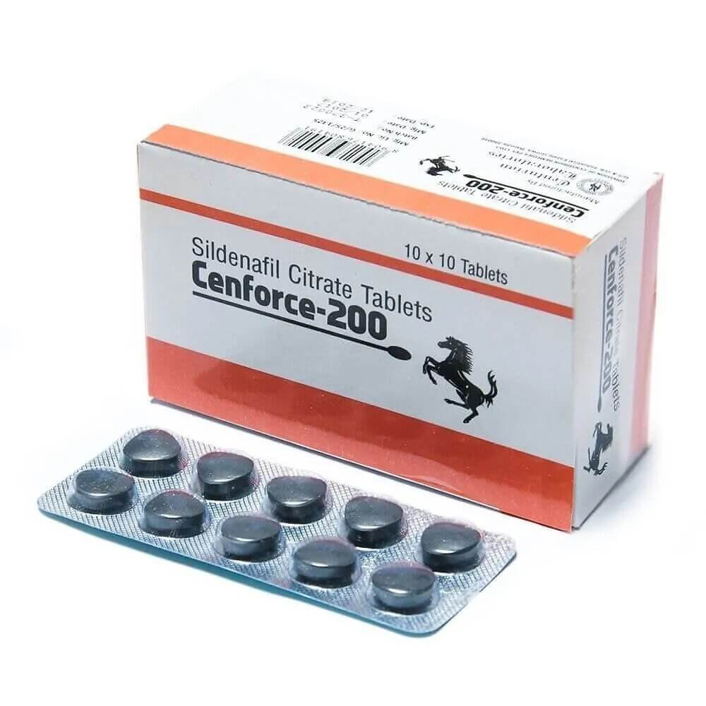 Cenforce 200 MG (Sildenafil Citrate 200mg) (100 tabs) - CENTURION
